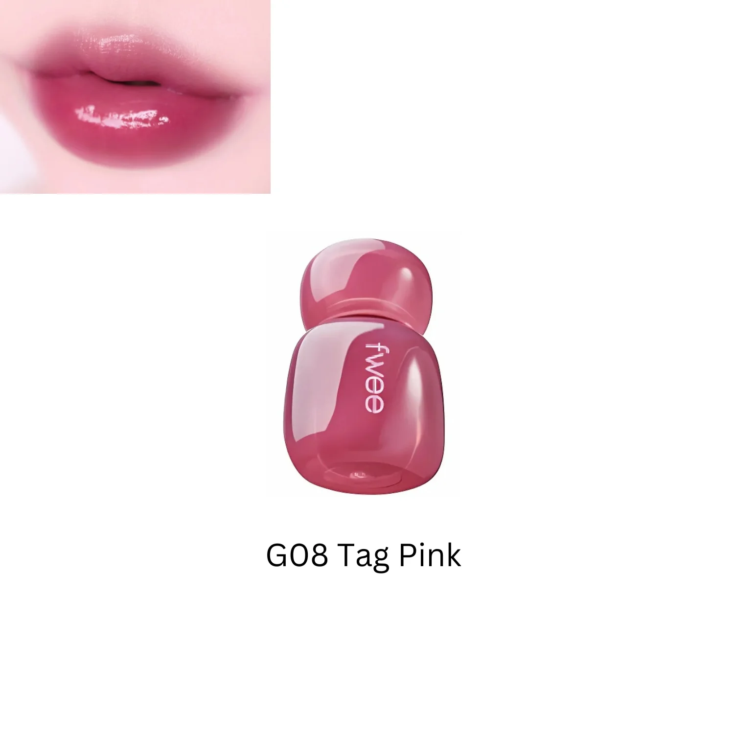 FWEE Pink Obsession Stay-Fit Lip Tint G08 Tag Pink