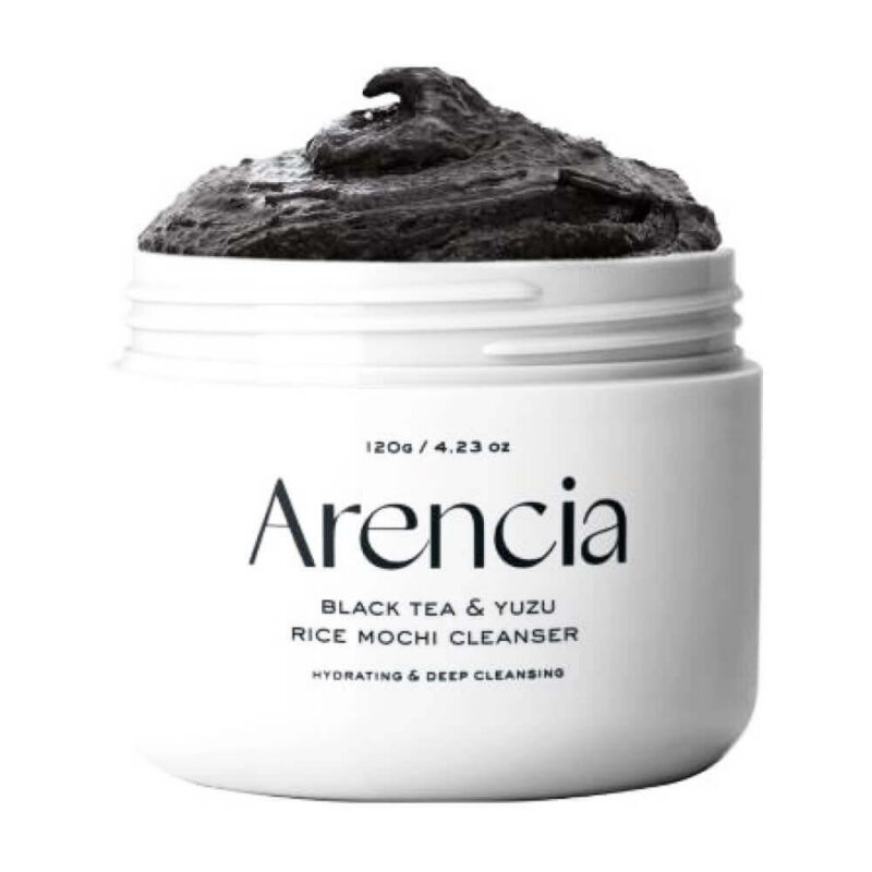 Arencia Black Tea Yuzu Rice Mochi Cleanser 120g