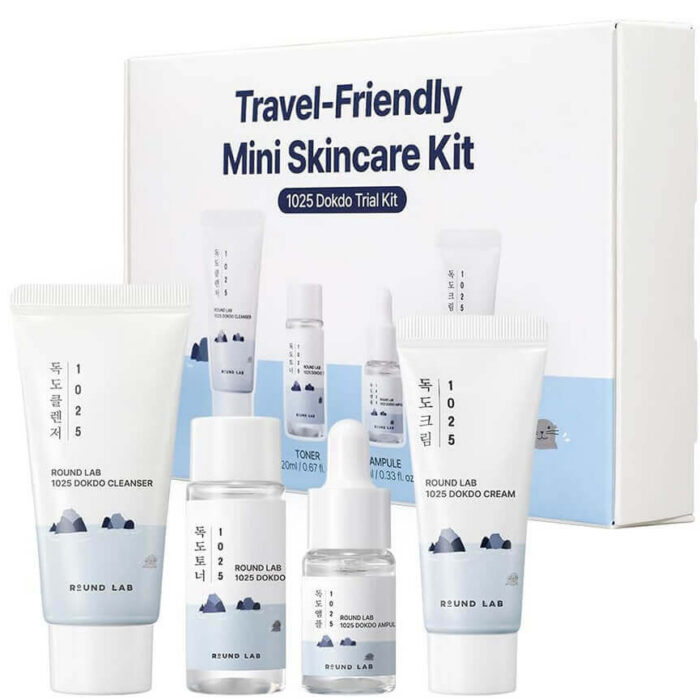 Round Lab Travel-Friendly Mini Skincare Kit 1025 Dokdo
