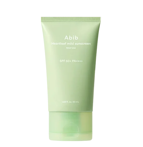 Abib Heartleaf Mild Sunscreen Relief Tube 