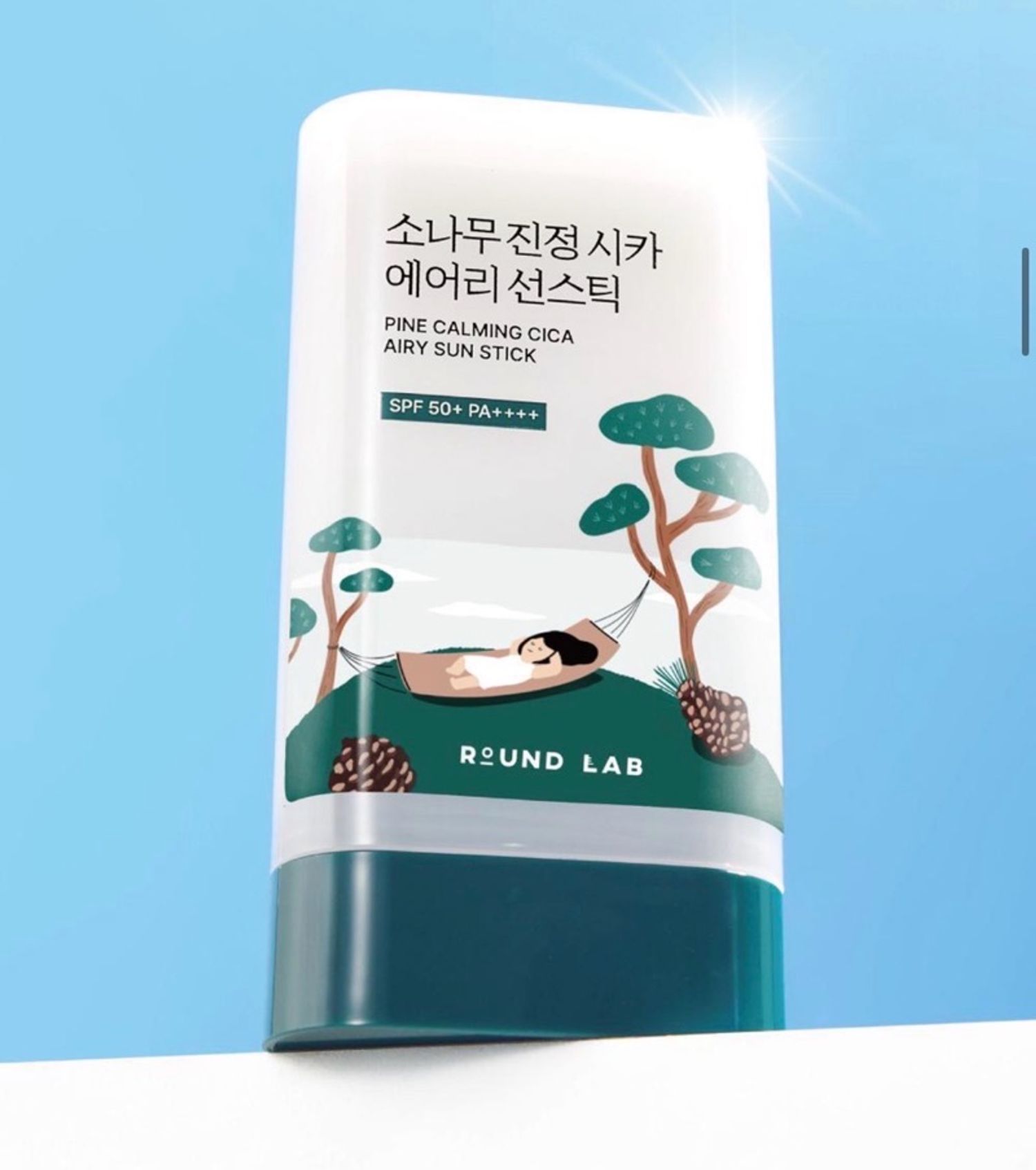 Round Lab Pine Calming Cica Airy Sun Stick SPF50+ PA++++